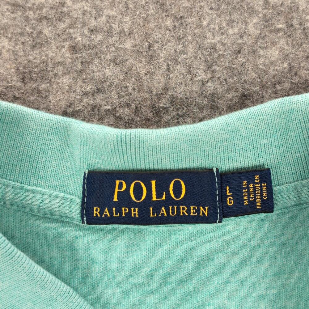 Polo Ralph Lauren Polo Shirt Mens Large Blue Cotton Pony Logo Short Sleeve - Picture 3 of 6